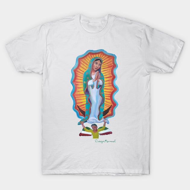 Virgin of Guadalupe 3 by Diego Manuel T-Shirt by diegomanuel